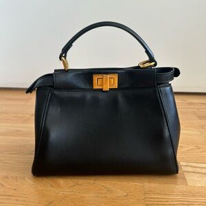 Fendi peekaboo mini black